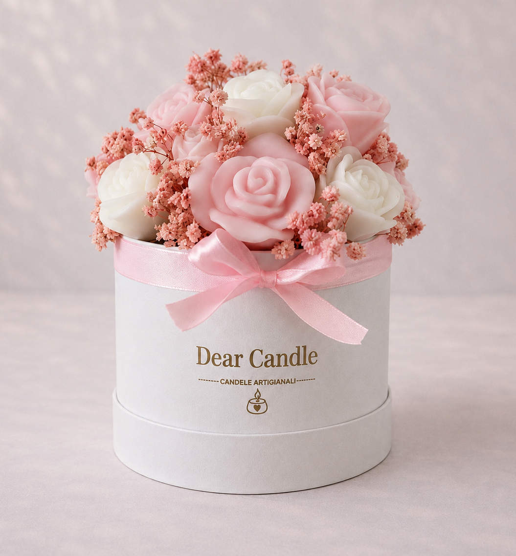 Bouquet di Candele - Sweet Rose