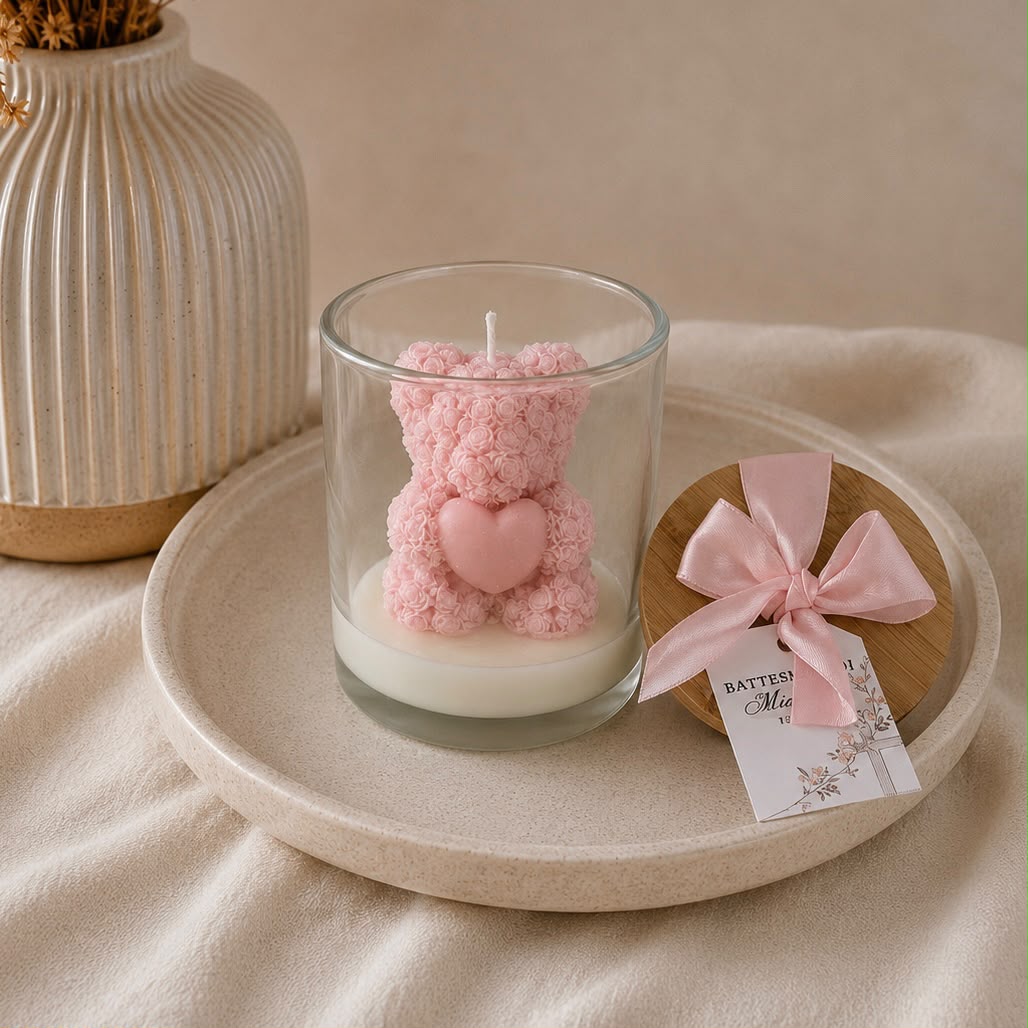 Bomboniera - Teddy Candle