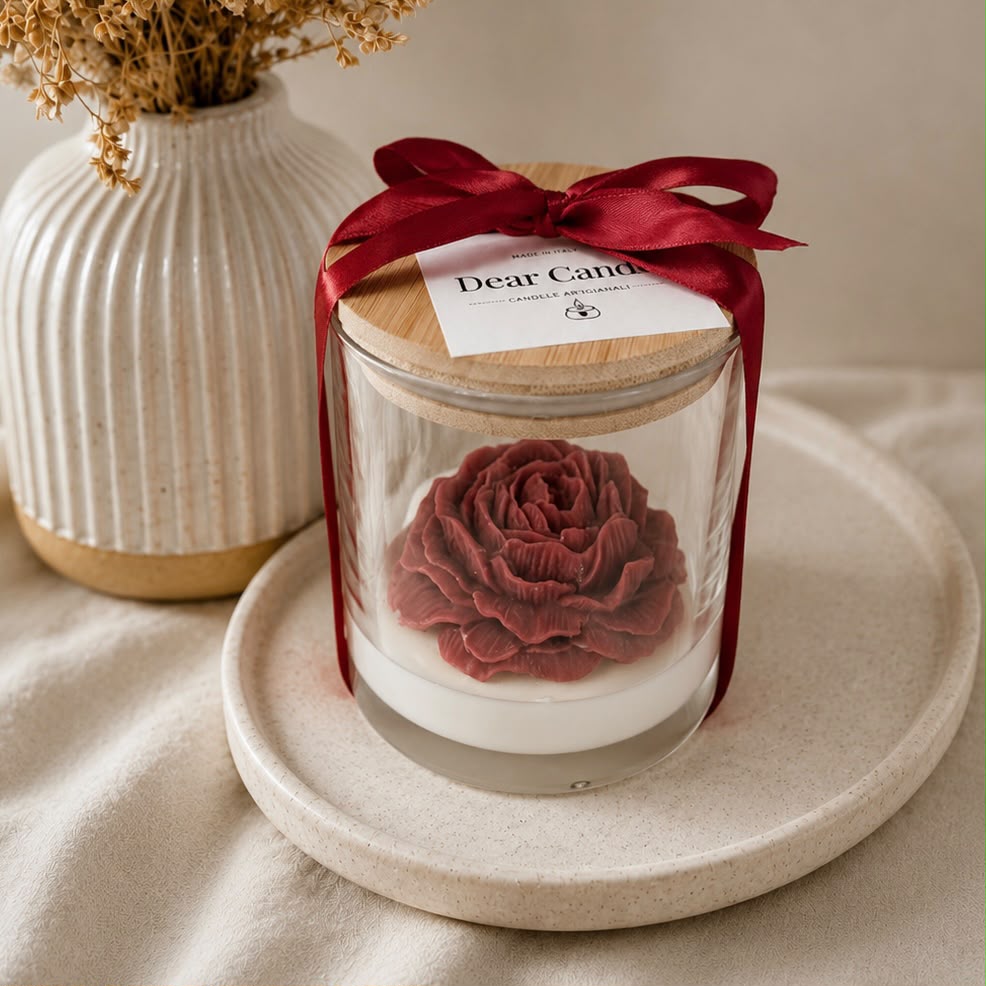 Bomboniera - Peony Candle